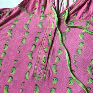 Pink Pickle Hoodie Nightgown Pajamas